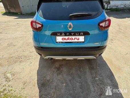 Renault, Kaptur, 2000, 143, бензин, внедорожник, автомат, полный привод, среднее состояние, левый, голубой, 1 300 000 ₽