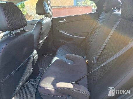 Hyundai, Solaris, 1400, 107, бензин, седан, механика, передний привод, среднее состояние, левый, бежевый, 600 000 ₽